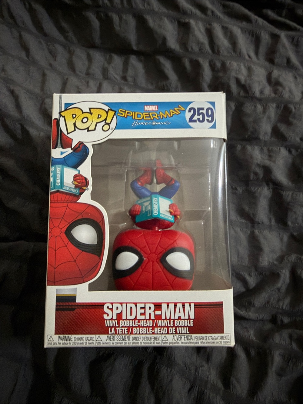 Funko Pop! Marvel Spider-Man #259 (Upside Down) from Spider-Man: Homecoming.